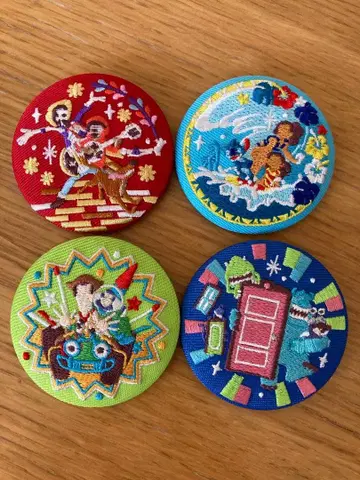 디즈니 자수 캔뱃지 비스킷 2