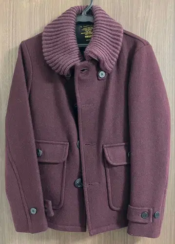 FIDELITY 버건디 울 코트 돈키 코트 S 사이즈