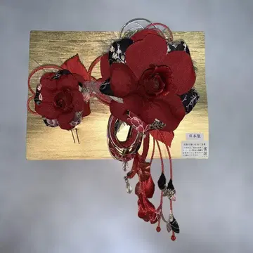 목련 머리 장식 2세트 1회 사용했습니다