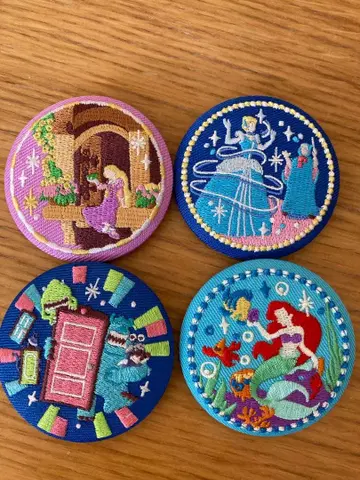 디즈니 자수 캔뱃지 비스킷 2