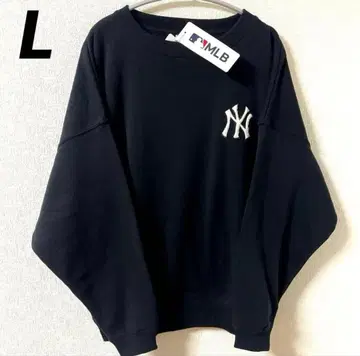 MLB 양키스 트레이닝복 맨투맨 사가 자수 속기모 L