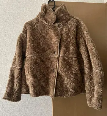 H&M 테디 자켓 브라운 사이즈 L