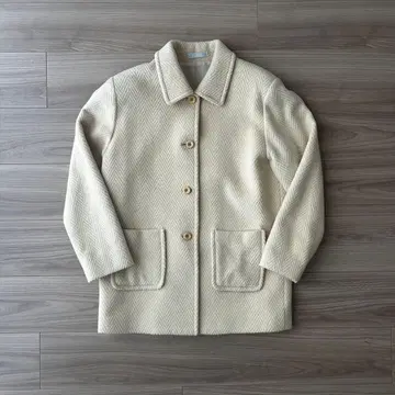 Feelit 울 코트 아이보리 여성용 내추럴 계열