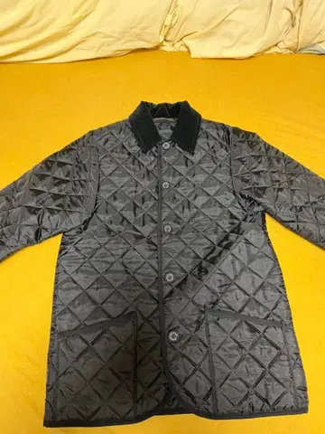 매킨토시 블랙 퀼팅 자켓 코듀로이 옷깃