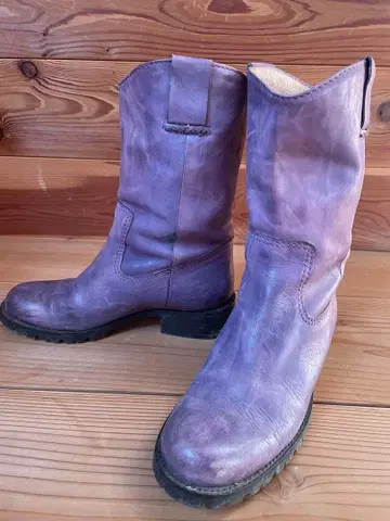 바니스뉴욕 보라색 가죽 부츠 #닥터마틴