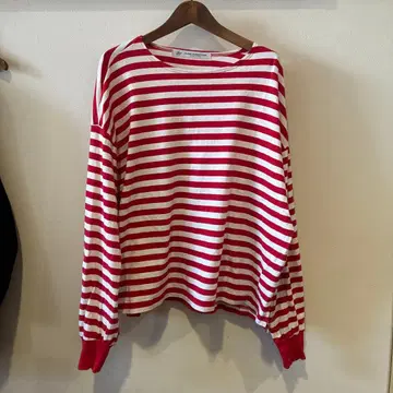 journal standard luxe 빨흰 스트라이프 긴팔 T셔츠