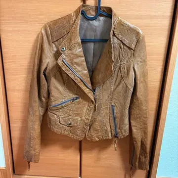 #브라운 #가죽자켓 #S사이즈 #한국 #양가죽 #리화 #이탈리아