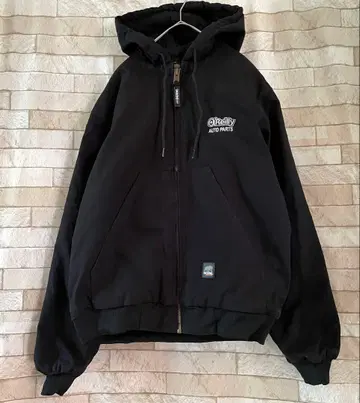 BERNE 액티브 자켓 자수 안감 플리스 블랙 M