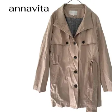 annavita 트렌치코트 비즈니스 데이트 벨트 빅 사이즈 L
