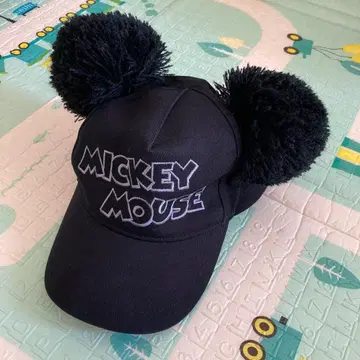 미키마우스 폼폼 캡 블랙