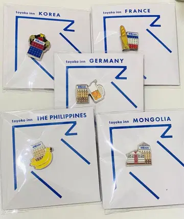토요코인 호텔 핀 배지 해외 5개국
