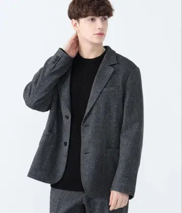 빔즈 차콜 그레이 테일러드 자켓 M 사이즈