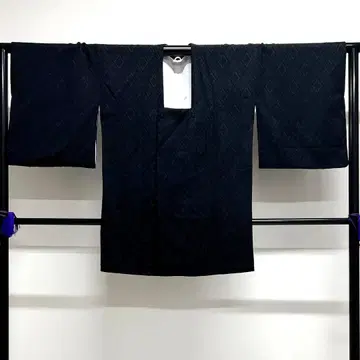 도진 코트 능 직조 하나비시 블랙 베이스 기모노 013k