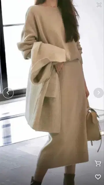 니트 셋업 베이지 S 사이즈