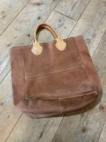 스웨이드 가죽 토트백