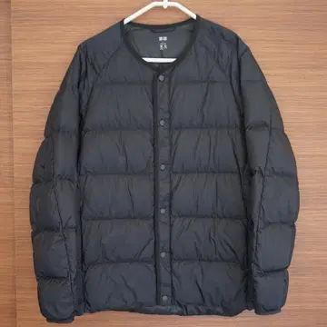 유니클로 리사이클 다운 자켓 남녀 공용 L 사이즈 블랙