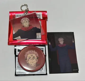 애니메이션 주술회전전 아크릴 키링 캔뱃지 클리어 카드 스쿠나