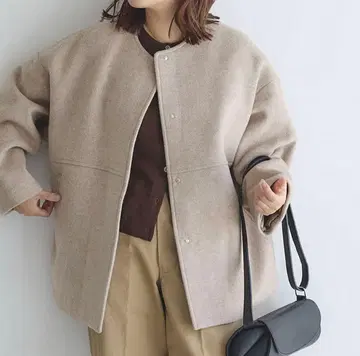 [ JOURNALSTANDARD ] 슈퍼 140 비버 노카라 숏코트