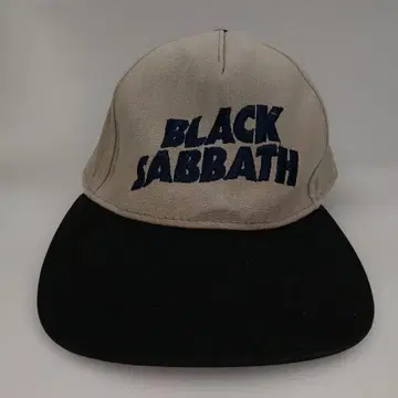 블랙 사바스 BLACK SABBATH 캡 CAP 베이지 x 블랙 새상품급