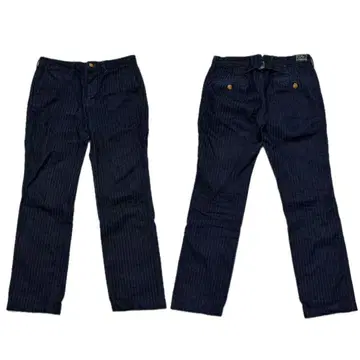 D'ARTISAN 새상품급 짙은 레일로드 인디고 HBT 팬츠 W34