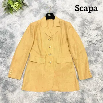 Scapa 스캐파 테일러드 자켓 린넨 100% 베이지 38