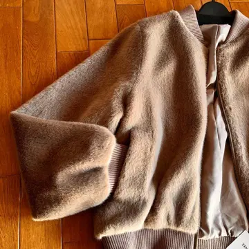 택 포함 새상품 FENNEL 인조 모피 블루종 집업 야마다야