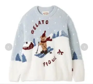gelato pique 스키 베어 자카드 풀오버 홀리데이