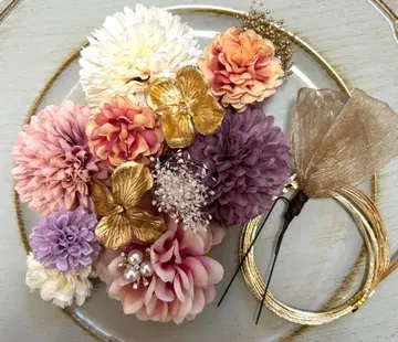 성인식 졸업식 시치고산 사전 촬영 머리 장식