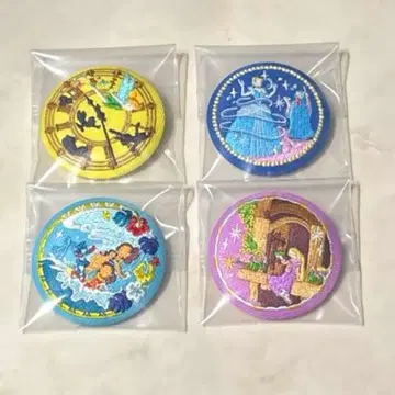 디즈니 자수 캔 배지