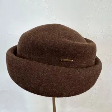 카오리노모리 모리에 토크 모자 브라운 모자 토크 햇 쿠리하라