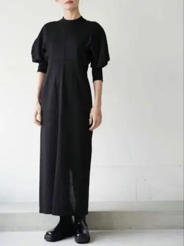 택 포함 Mame Kurogouchi ClassicCottonDress