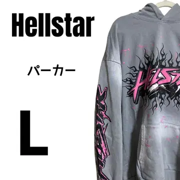 [택 포함] Hellstar 후드티 L 사이즈 그레이