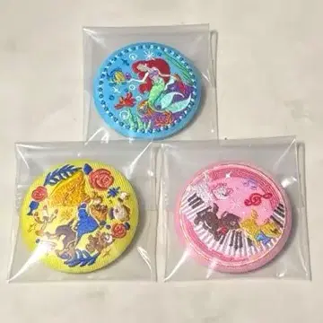 디즈니 자수 캔 배지