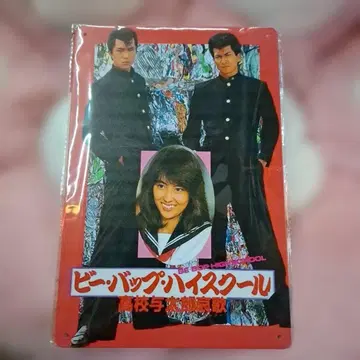 미사용 새상품 나카야마 미호 비 밥 하이스쿨 금속 간판