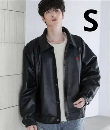 [ U.S. POLO ASSN. ] 빅 실루엣 블루종 S 인조 가죽