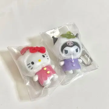 산리오 치비토모 화과자 헬로키티 쿠로미 2세트