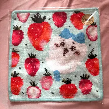 미사용 새상품 러브러리 바이 페이 하치와레 스트로베리 도트 손수건