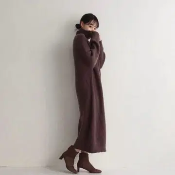 le.ema 니트 롱 원피스 모카 루에마