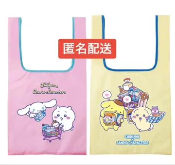 치이카와 x 산리오 에코백 치이카와 x 시나모롤 토끼 x 폼폼푸딩