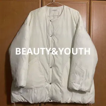 BEAUTY&YOUTH THERMORE 노카라 자켓 화이트 여성용