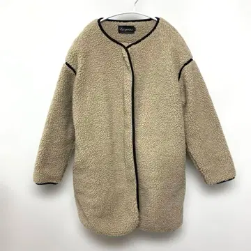 라지엠 보아 코트 보아 노카라 코트 롱 코트 M