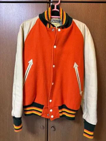 hewitt 바시티 자켓 퀼팅 울 가죽 USA제 90's