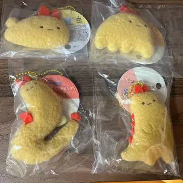 스미코구라시 새우튀김 꼬리 매달린 마스코트 배지 4종 / 진화했더니