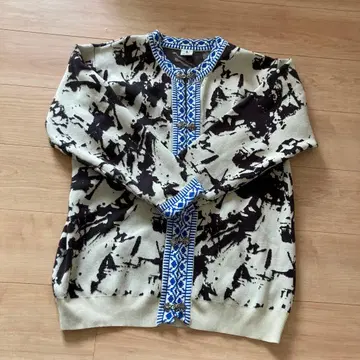 niko and - 아트 프린트 가디건 F 사이즈