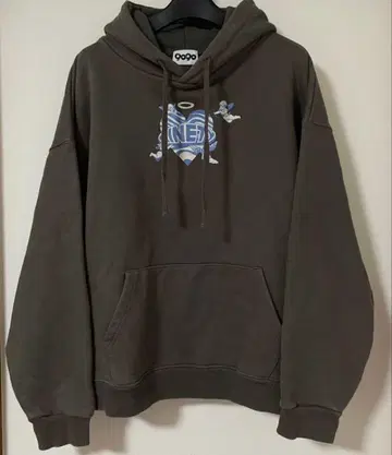 레이크레 텟짱 x 9090 후드티 다크 그레이 엔젤 L