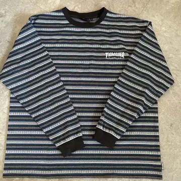 THRASHER 스트라이프 긴팔 트레이닝복