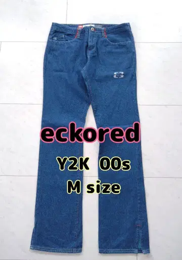 [ 미사용 ] eckored Y2K 00s 데님 팬츠 M 사이즈 청바지