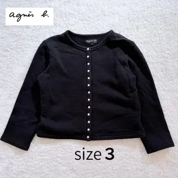 에네스베 agnes b. 이프레시옹 긴팔 코튼 사이즈 3 속기모