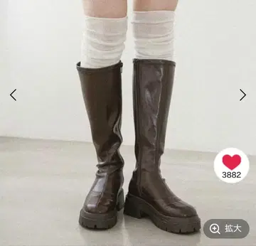 [미사용 새상품] Heather 부츠 브라운 M 사이즈