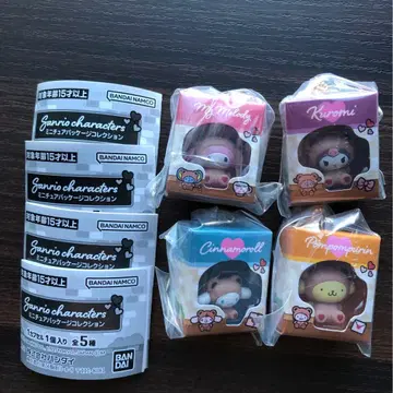 미개봉 새상품 산리오 캐릭터즈 미니어처 패키지 컬렉션 4개 세트